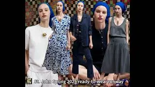 St. John Spring 2025 ready-to-wear runway