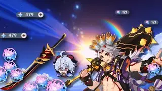 Going all out for itto and gorou + redhorn stonethresher + triple crowning itto (genshin impact)