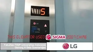 LG Elevator at Fakultas FISIP Universitas Indonesia Depok Gedung H Selo Soemardjan