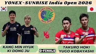 강민혁/기동주 vs 호키/코바야시 | 2026 인도 오픈 배드민턴 8강전