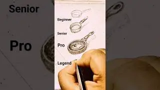 How to draw frying pan beginner senior pro legend #shorts #art #drawing #viral