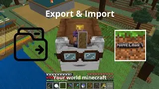 Export and Import your world from application to external in minecraft android 1.21.70+
