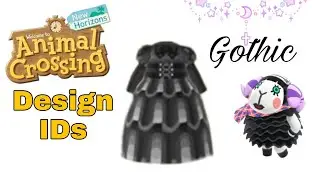 Animal Crossing New Horizons|Gothic Design IDs Pro Design QR Codes Goth Dresses