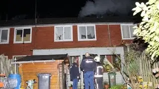 Hoogezand - brand op zolderverdieping van woning Ter Laanstraat
