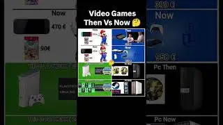 Video Games Then Vs Now 🤔#switch2 #ps5 #xboxseriesx #pc #nostalgia #gaming #retrogaming #videogames