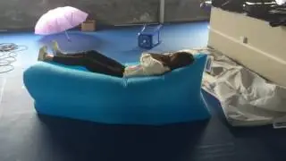 Hangout laybag kaisr lazy air bed sofa sleeping beach couch