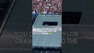 Taylor Swift's entrance onto the stage for The Tortured Poets Department set