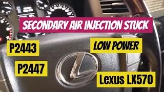 LEXUS LX570: P2443 P2447 Secondary air injection system stuck in closed