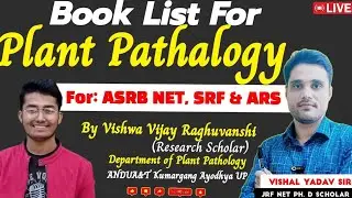Booklist for Plant Pathology!ASRB NET ARS!ICAR JRF SRF!By Agri Social Sciences by Vishal!Agriculture