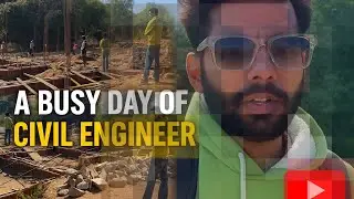 A Busy Day of Civil Engineer 👷|| AR Bhardwaj || Vlog || Manual Casting At Site in Udaipur #engineer 