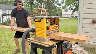 Building Unique Butcher Block Countertop Using Old Reclaimed Pine