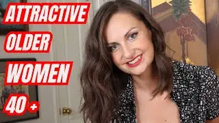 Choose Me! Natural Older Woman Over 40 Alice Attractively Dressed in Lingerie, Stockings, High heels