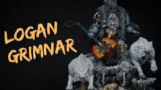Как покрасить Логана Гримнара | Урок по покраске миниатюр Warhammer 40K