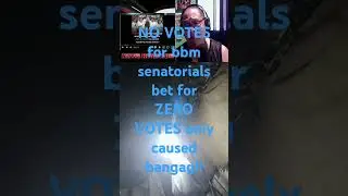 No Votes for bbm senatorial bet!!! Going ZERO votes!!