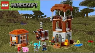 LEGO Minecraft 21278 The Pillager Outpost and Ravager Review!