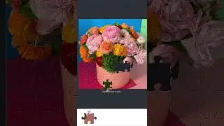 jigsaw level 33 cute flower puzzle #jigsawpuzzle #flowerpuzzle #puzzlegame #mobilepuzzlegame #shorts