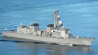 [4K]海上自衛隊 護衛艦さみだれ 佐世保入港 JMSDF destroyer DD-106 JS SAMIDARE - 2019