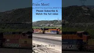 Four Sets of Tracks! Four-way Train Meet! Cajon Junction! Amazing Railroad Action from Cajon Pass!