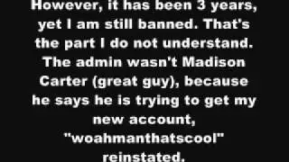 My apology to the Freakin' Awesome Network admins and mods
