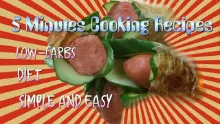 5 mins Low-Carbs recipes- Wiener Wrap- Afternoon Tea cooking recipes at home 德式香腸捲