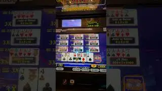 Ultimate X nickel play Aces! #slot #videopoker #shorts