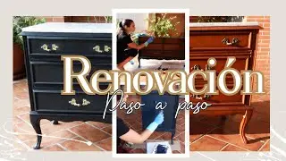 RENOVACIÓN MUEBLE ANTIGUO Paso a Paso Fácil✨Transformación pintando con Chalkpaint ANTES/DESPUÉS