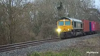 Class 66s through Fenny Compton 11/12/25