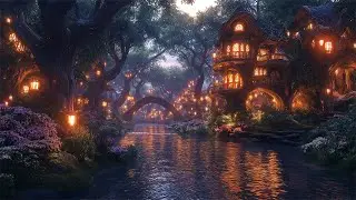 Relaxing Music And Elf Cottage Forest  Ambience,Meditative Music,Stress Relief,Sleep,Study