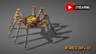 Factorio Live | Building Spidertron & Launching Rockets | RaoGamer Live