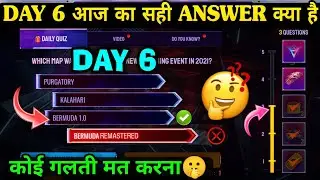 4th Anniversary Quiz Answer Day 6.Free Fire Question Answer In 4th Anniversary Event.FF New Event
