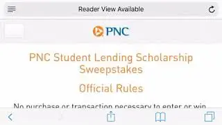 PNC $2,000 scholarship sweepstakes