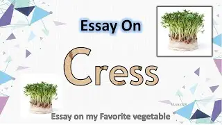 Cress Vegetable | Essay On Cress Vegetable | My Favorite Vegetable Cress | Few Lines on Cress