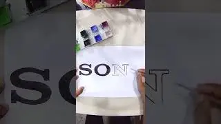 How to draw the Sony logo #shorts