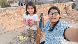 Ajj humne khela cricket 😍 With sisters 