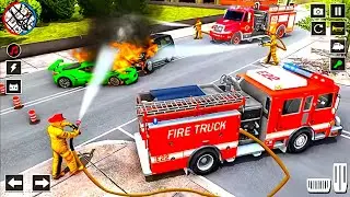 Firefighter Rescue Simulator 3D - US Emergency 911 Fire Truck Driving - Android Game Play