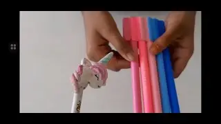 DIY unicorn pencil topper | sherlin prabha