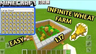 SIMPLE 1.17 AUTOMATIC WHEAT FARM IN MINECRAFT | how to make a wheat farm in minecraft wheat farm #23