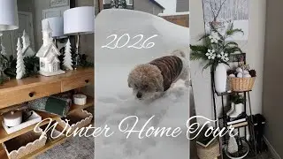 ❤️WINTER/VALENTINE'S DAY HOME TOUR❤️ COZY SIMPLE DECORATING🌲