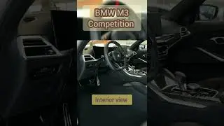 BMW M3 Competition interior view || 😎🙂 #shorts #bmw || @view-cars ||