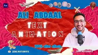 How To Edit Like Ali Abdaal  | Text Animation After Effects Tutorial