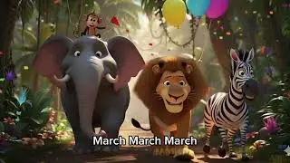 🦁✨ Dancing Animal Parade for Kids – Fun Nursery Rhyme for Toddlers!