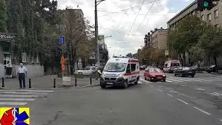 Emergency Ambulance from Belgrade rush to E.R.