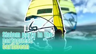 Slalom party in the Portuguese Caribbean