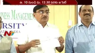 Higher Education Council Chairman Papireddy Selects ICET Exam Paper Set || SET A || NTV