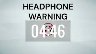 Headphone Warning Template No Watermark Royalty Free