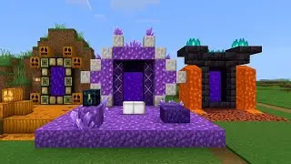 🔥 Top 3 Creative Nether Portal Designs in Minecraft #minecraft #minecraftbuilding #minecraftideas  
