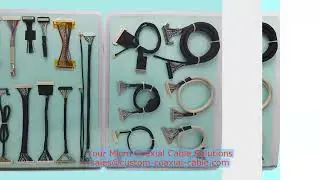 low outgassing materials microcoax cable I-PEX 20524-060T micro coax cable for robotics and cobots I