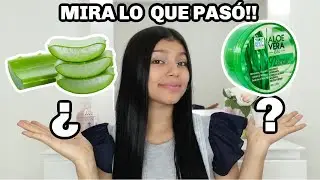 Aloe vera NATURAL VS Aloe vera COMERCIAL ¿Cuál es Mejor para el CABELLO? MIRA LO QUE PASÓ| Aleja