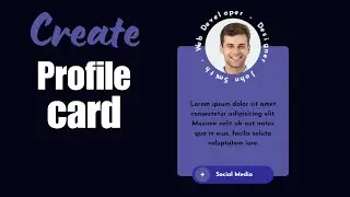 Profile Card With (HTML - CSS - JS) | Text Animation
