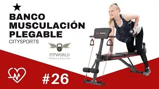 #26 CITYSPORTS Banco de Musculaci&oacute;n Plegable 🏋🏻